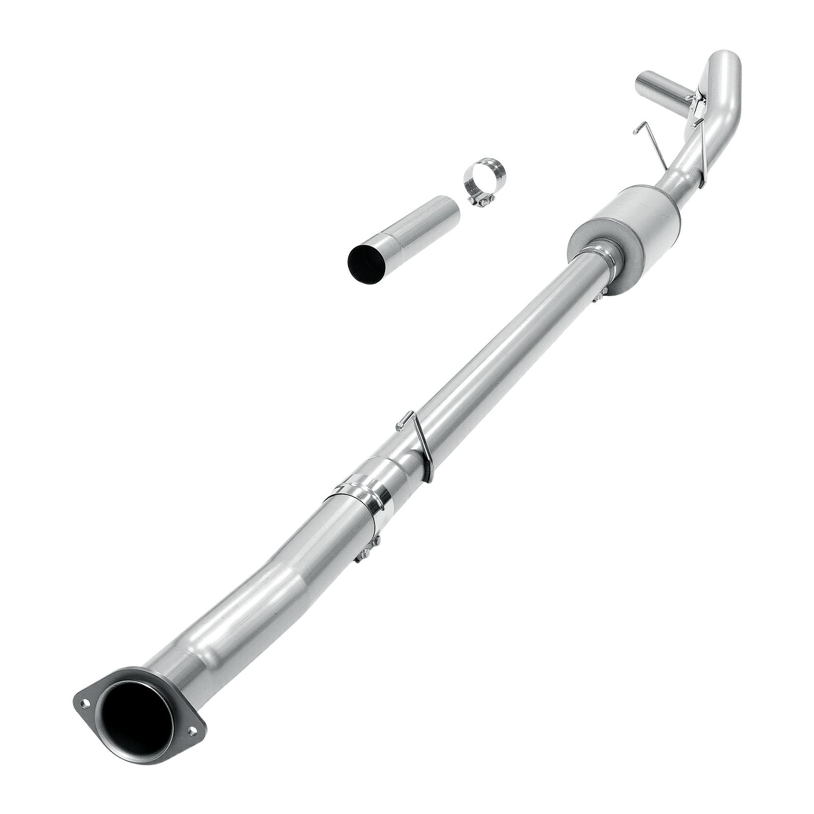 2020-2022 6.7L Powerstroke 4" Downpipe-Back DPF Delete Exhaust System With Muffler 10