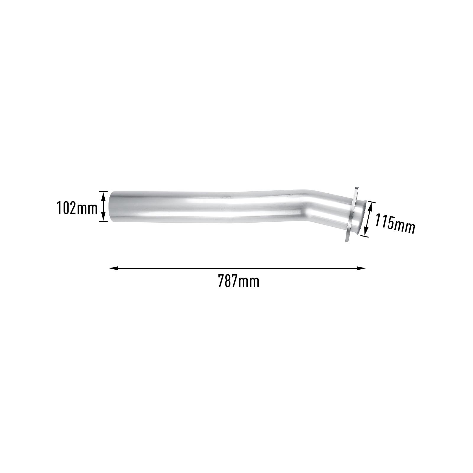 2020-2022 6.7L Powerstroke 4" Downpipe-Back DPF Delete Exhaust System With Muffler 14