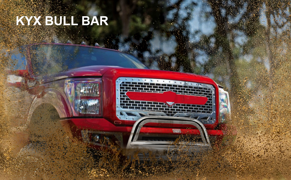 KYX bull bar  muddy