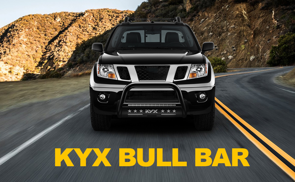 KYX BULL BAR with Light bar for Nissan Frontier 2005-2019/Pathfinder 2005-2007/Xterra 2005-2015
