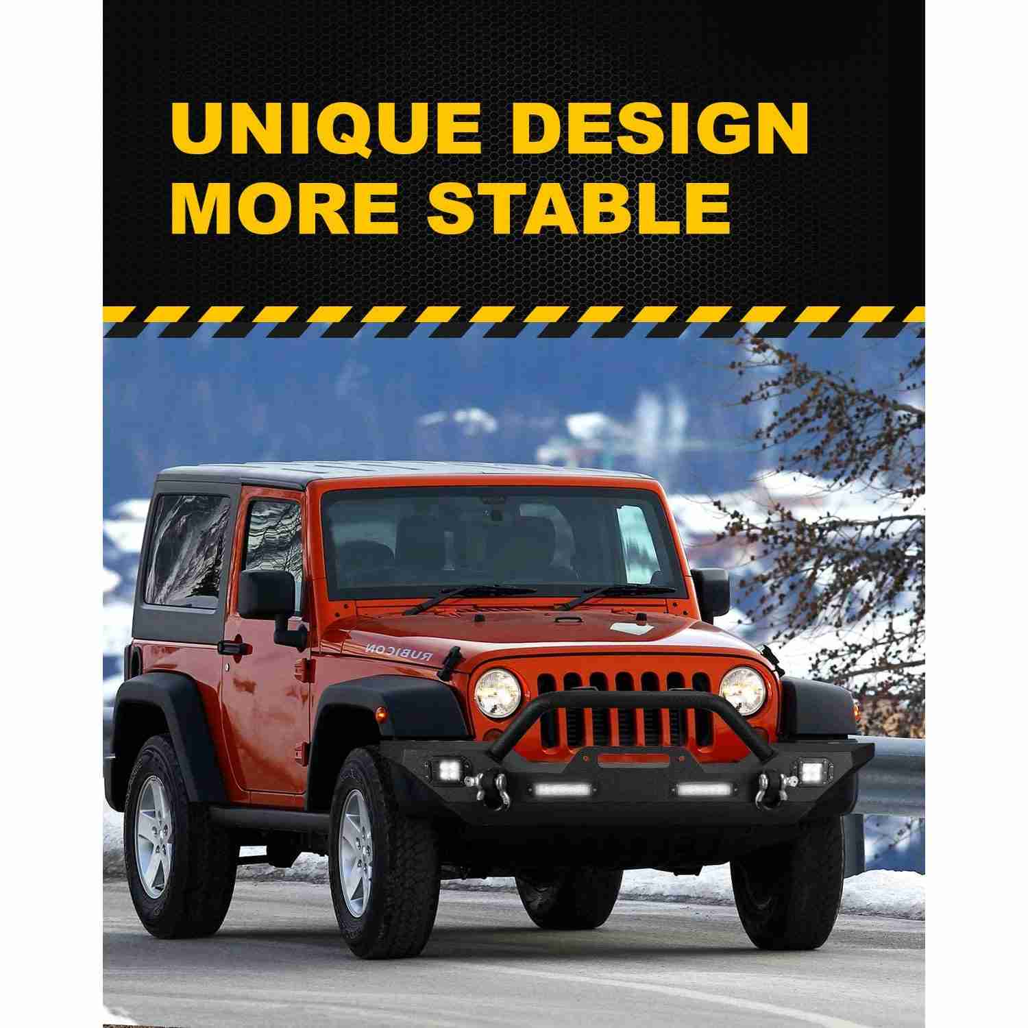 Suncent® 2007-2018 Jeep Wrangler JK Front Bumper Without Light 1