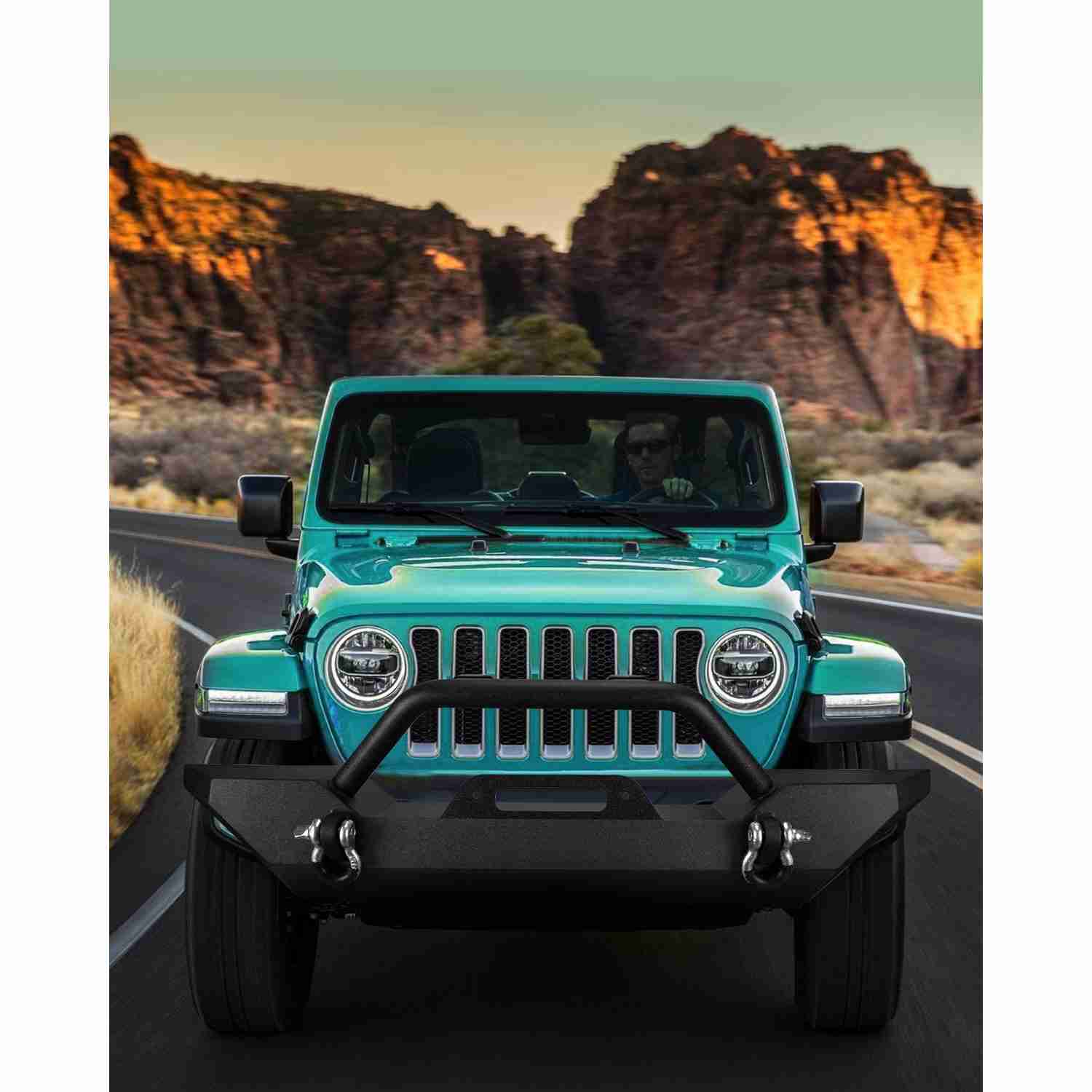 Suncent® 2018-2022 Jeep Wrangler JL/2020-2022 Jeep Gladiator Front Bumper 5