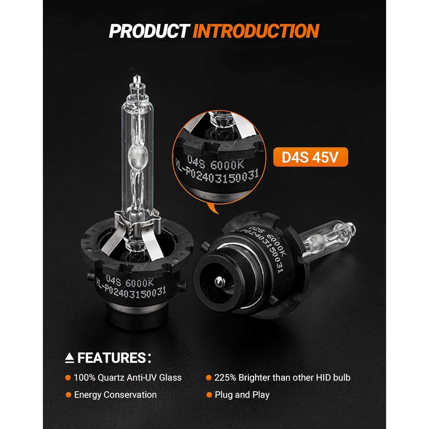 D4S D4R LED Headlight Bulbs White 30000LM Super Bright HID