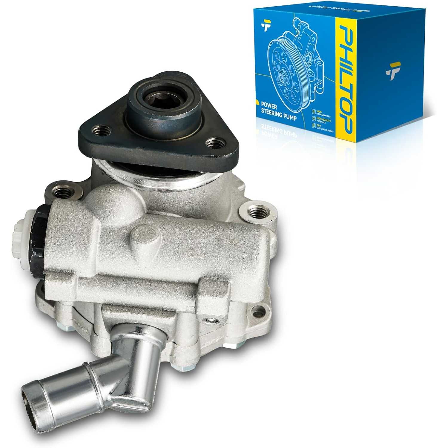 PHILTOP Power Steering Pump Replacement 201075, Fit for 2014-2021 ProMaster 2500 3.6L; ProMaster 1500 3.6L; ProMaster 3500 3.6L,