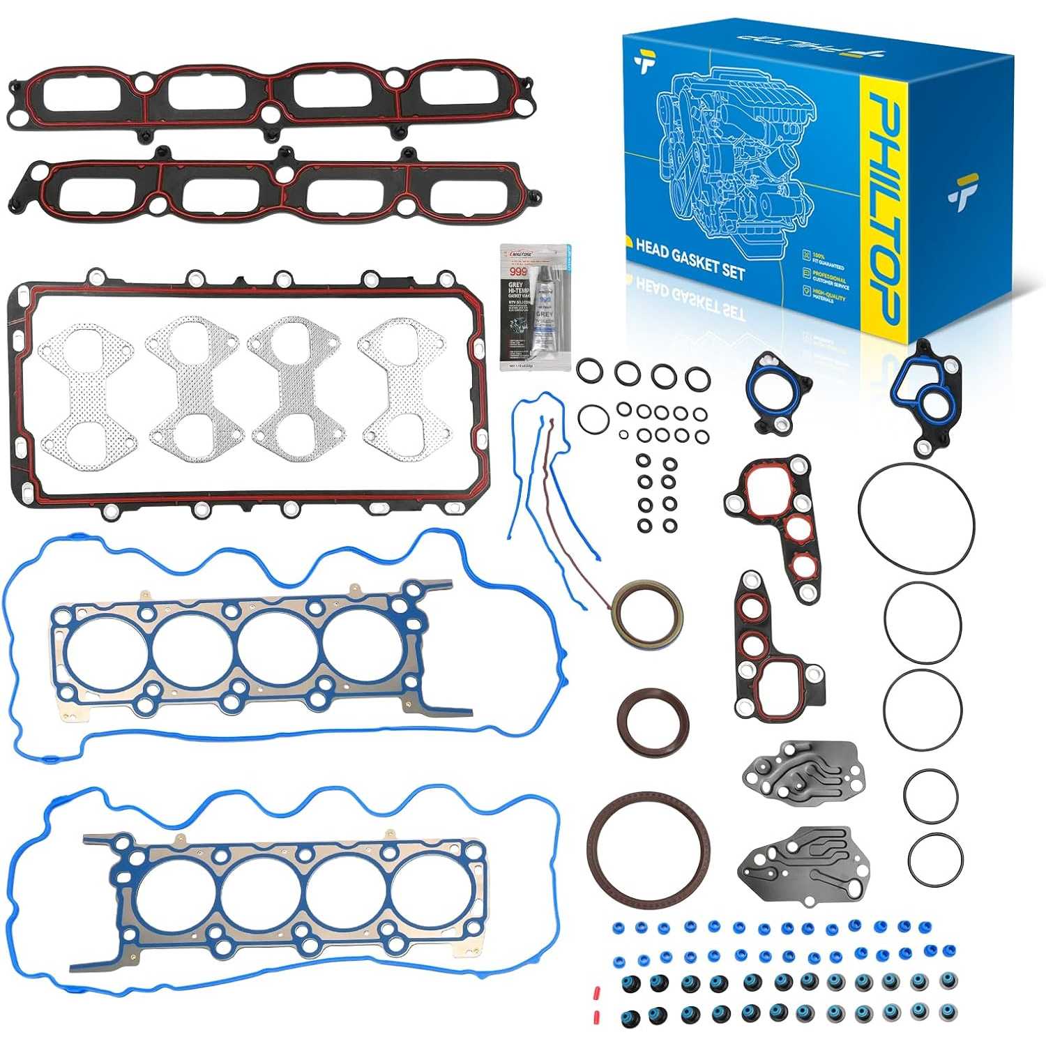PHILTOP HS26306PT CS9790-5 Head Gasket Set Fit for 2004-2006 F150,2005-2006 Expedition/F250 Super Duty/Navigator/F350 Super Duty