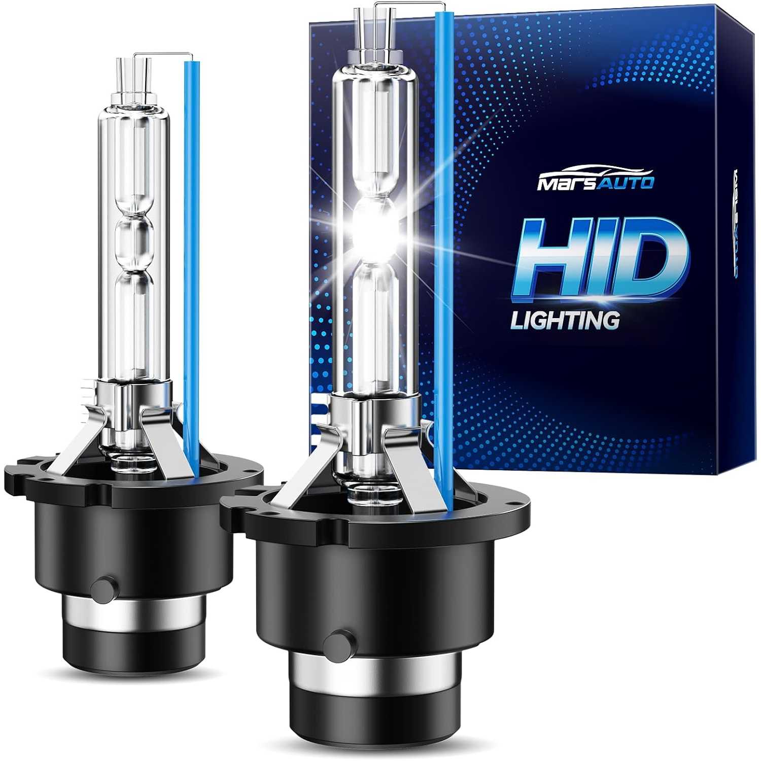 Marsauto® D2S 6000K Cold White 35W Xenon HID Headlight Bulbs IP68 2Pcs