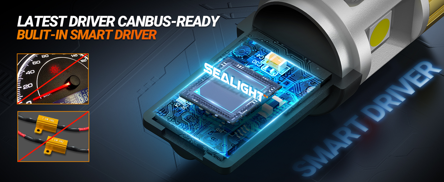 Sealight 194 168 W5W 2825 T10 LED Light Bulb White License Plate Dome Map Door Courtesy Dash Lights