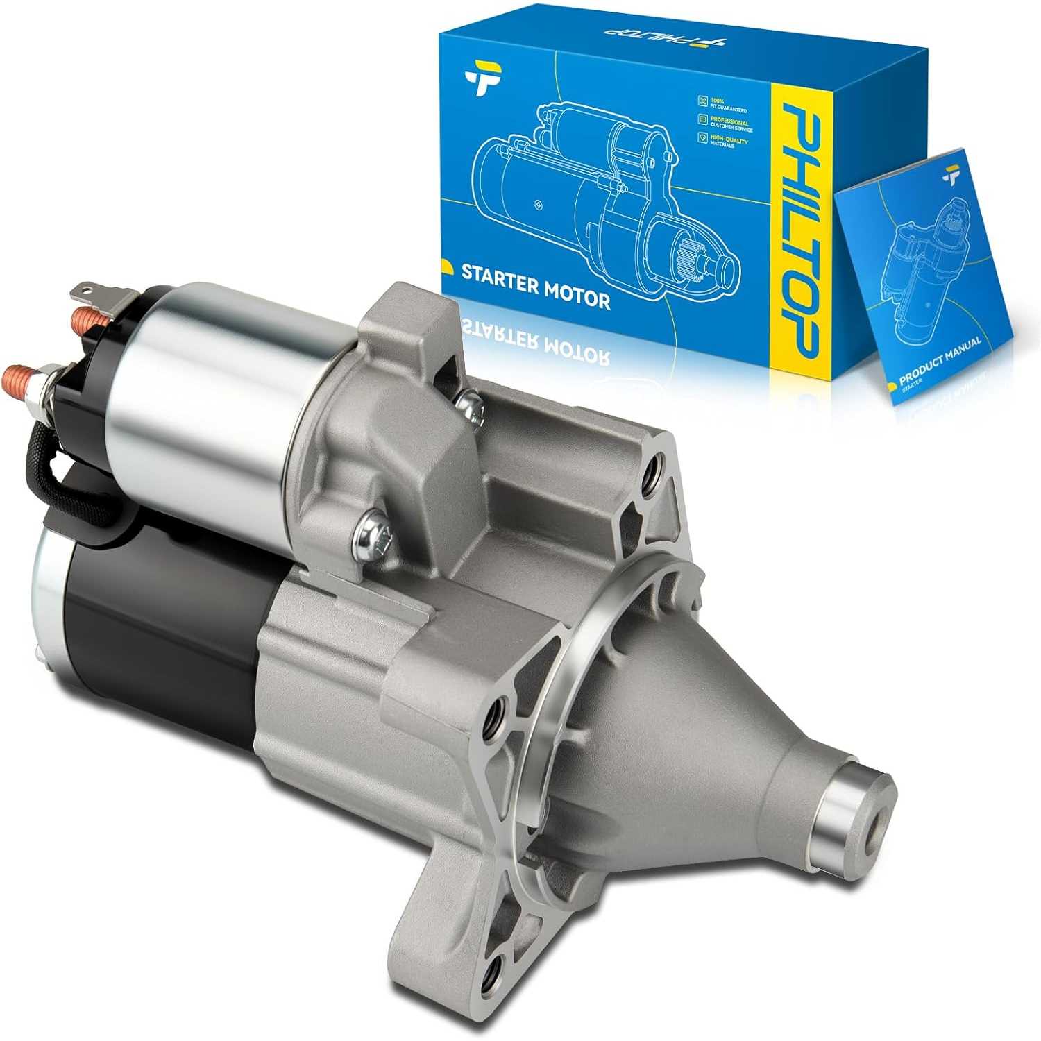 PHILTOP Starter Motor Replace 19025N Compatible with Chrysler 2005-2010 300,for Dodge 2006-2010 Charger, 2005-2008 Magnum, 2009-