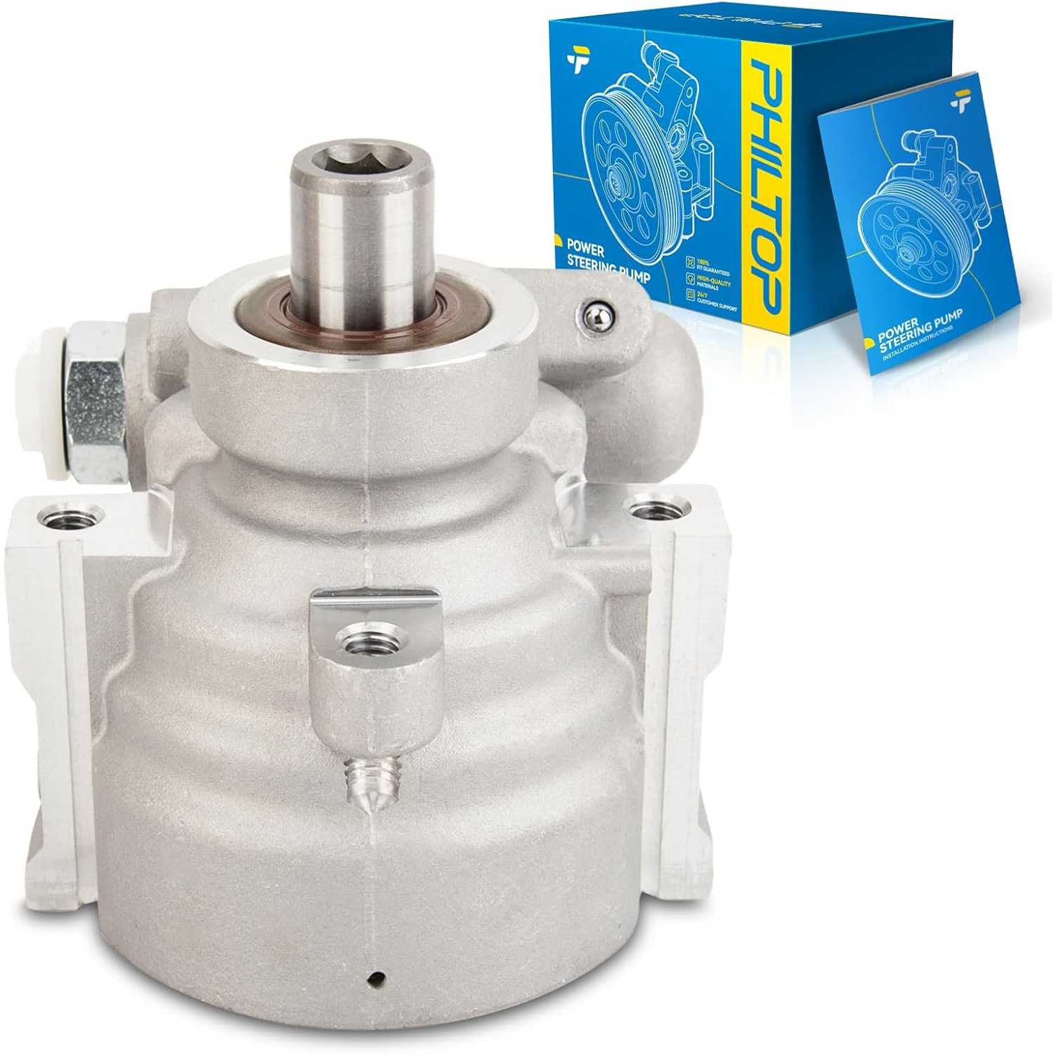 PHILTOP 20-990 Power Steering Pump Fit For 2002-2009 Trailblazer; Envoy, 2004-2007 Rainier Power Steering Pump