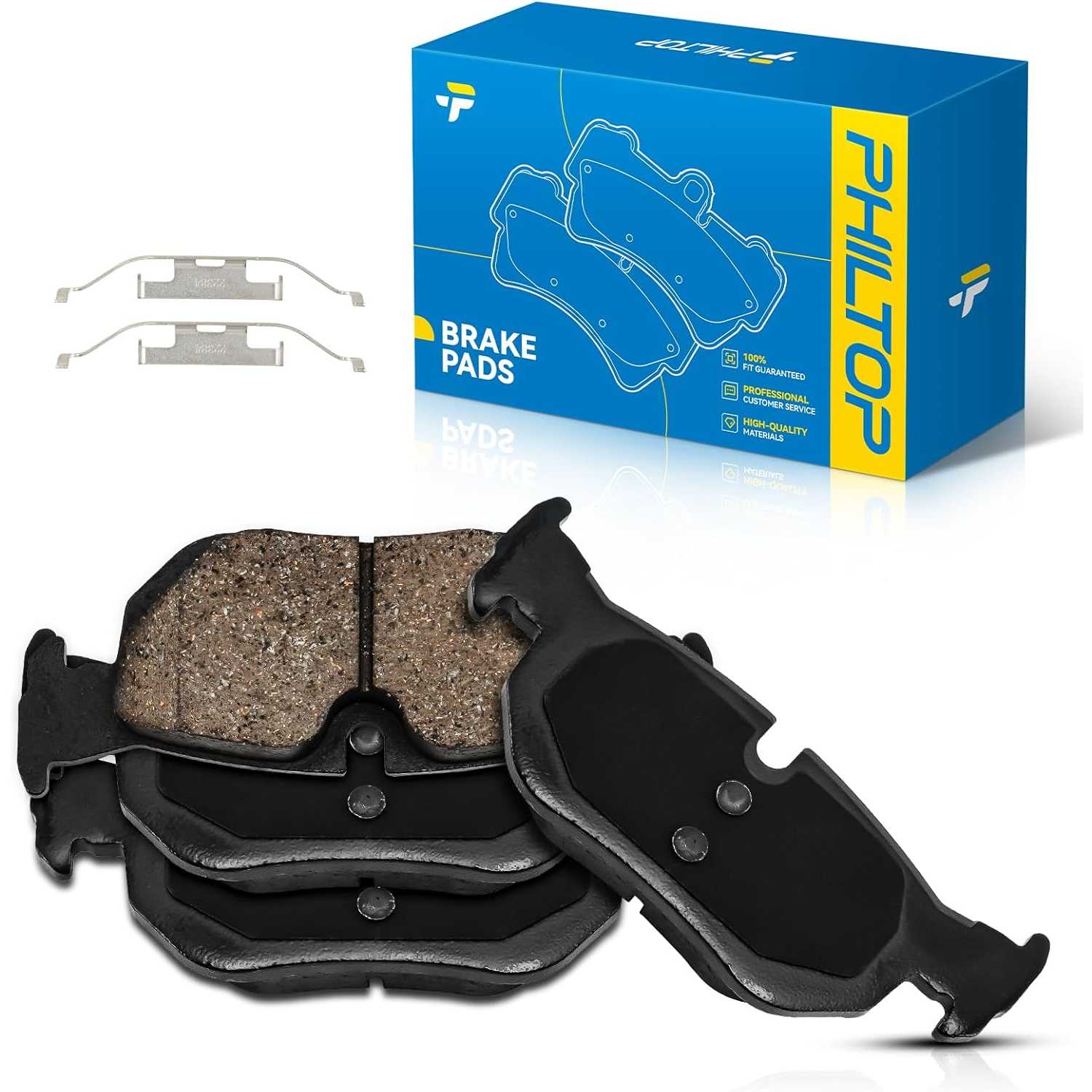 PHILTOP Ceramic Rear Brake Pads for BMW 328i 2007-2013, 328i xDrive 2009-2013, X1 2012-2015, 325i 2006, 128i 2008-2013, 328xi 20