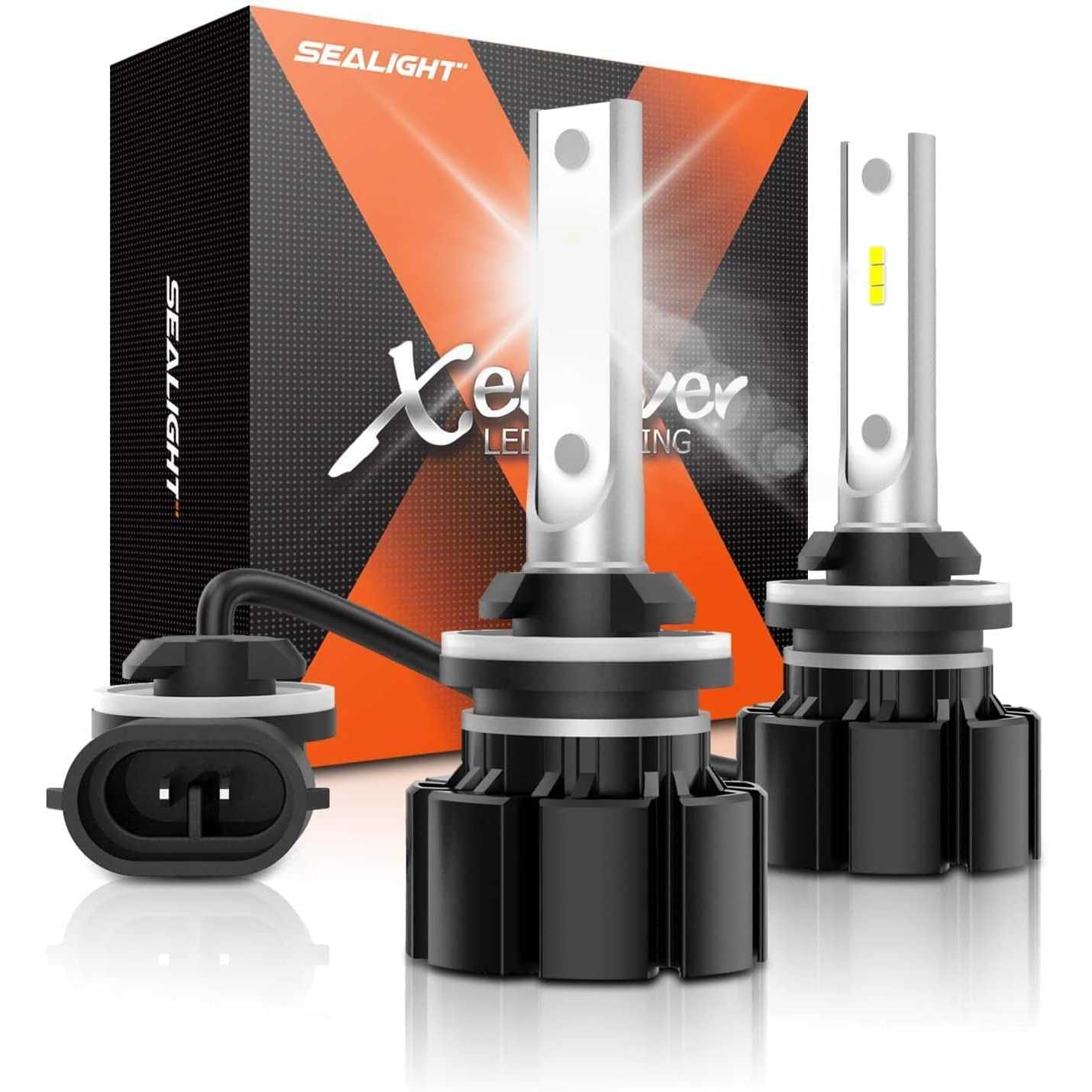 SEALIGHT® XF1 881 LED Fog Light Bulbs 6000K White 20W 6000LM IP67 2PCS