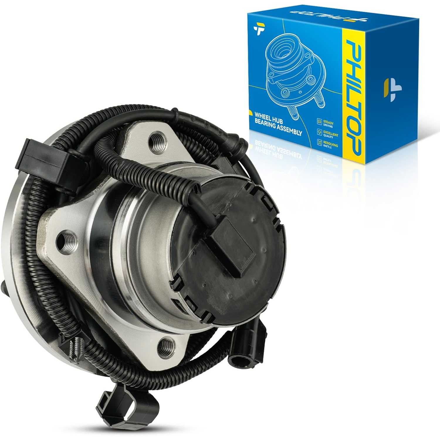 PHILTOP 1 PC 513230 Front Wheel Bearing Hub Assembly for 2005-2011 Mercury Grand Marquis, 2005-2011 Ford Crown Victoria, 2005-20