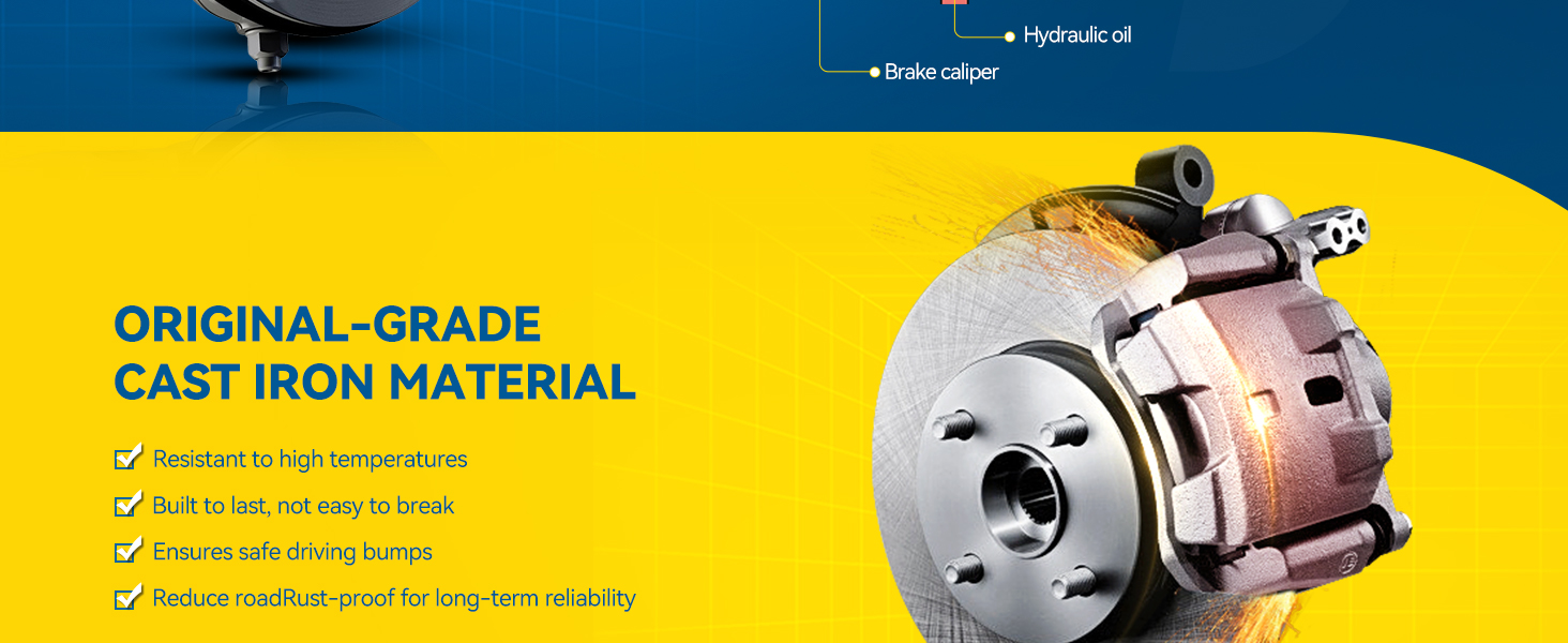 automotive replacement brake calipers without pads