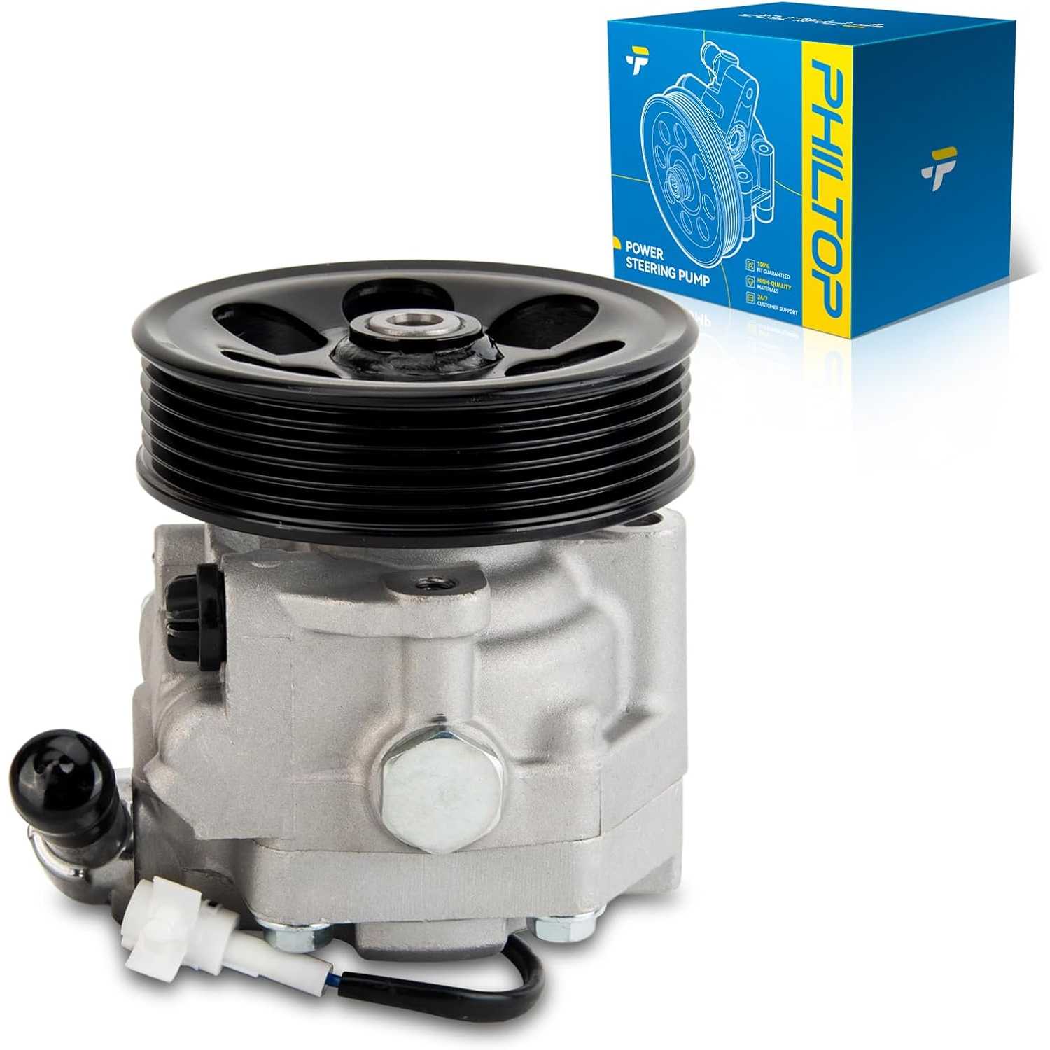 21-5391 Power Steering Pump PHILTOP for 6 2003-2008 2.3L, Power Assist Pump GK2A32650F, GK2A32650H, GK2A32650J, GK2A32650L, GK2A