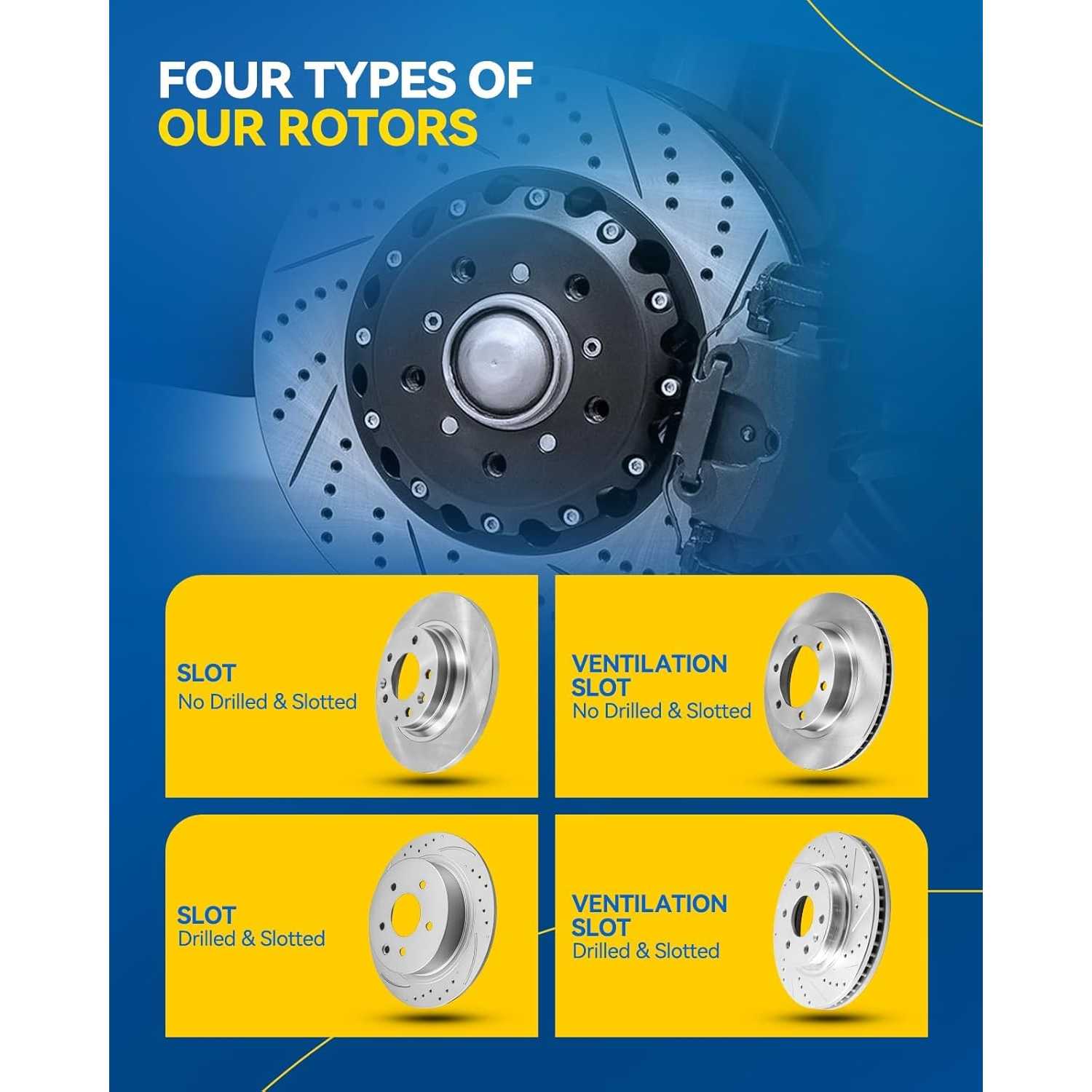 2016 Toyota Corolla Rear  Ceramic Brake Pad & Rotor Kit 4