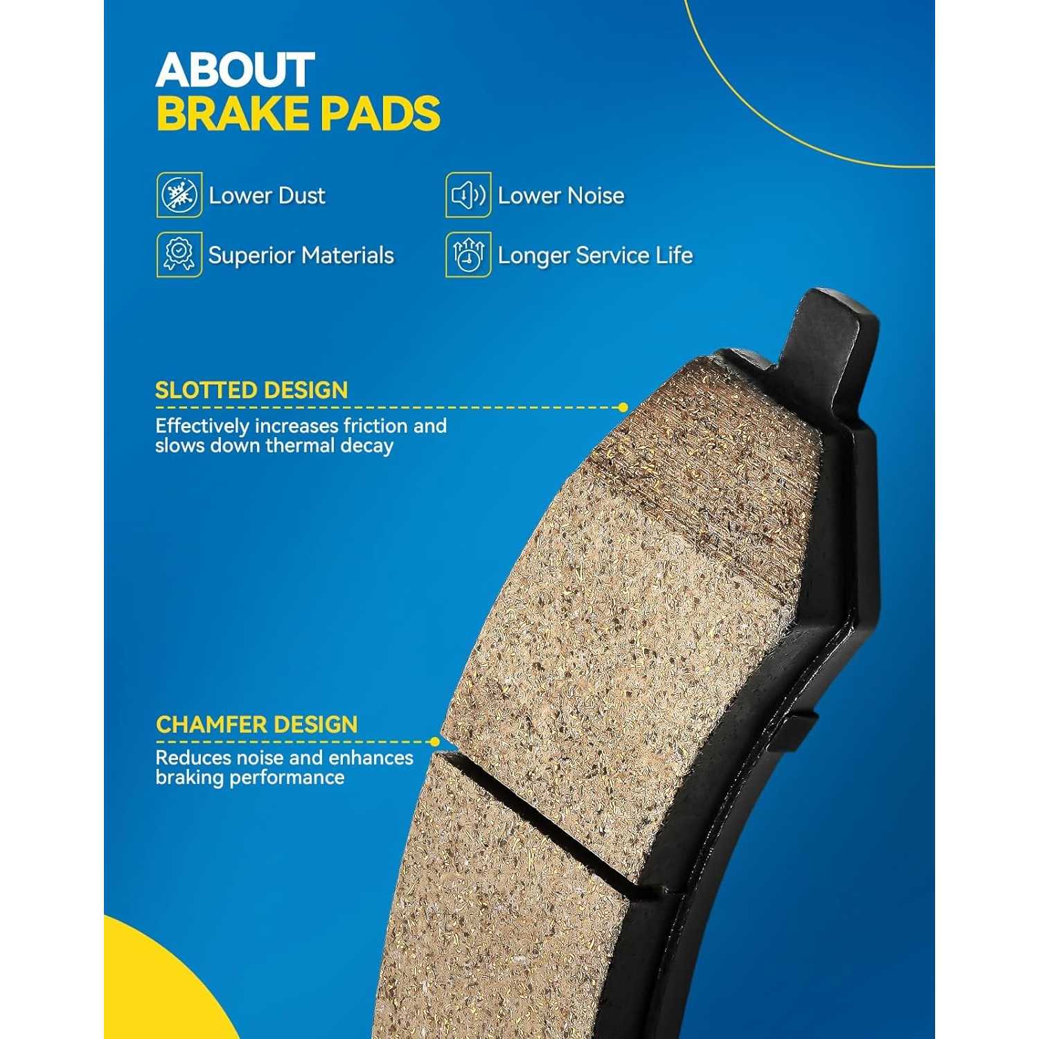 2016 Toyota Corolla Rear  Ceramic Brake Pad & Rotor Kit 8