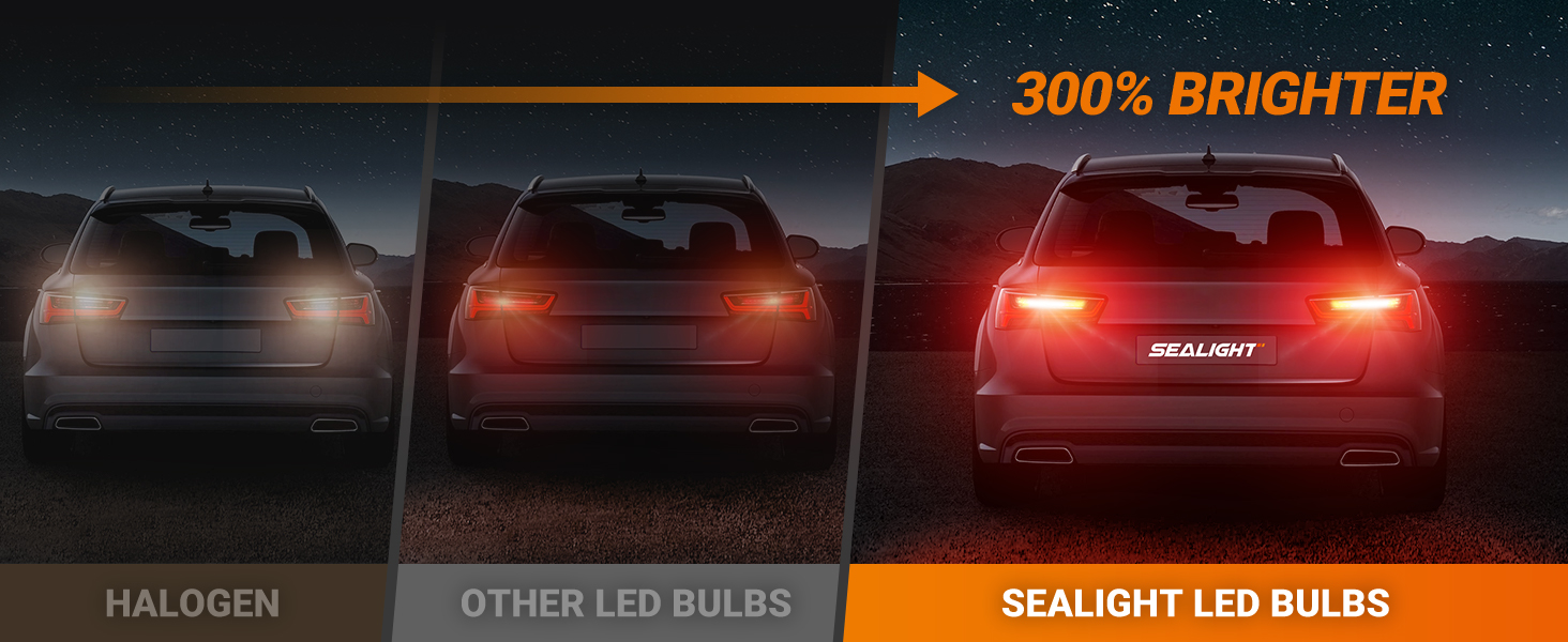 SEALIGHT 3156 3157 LED Bulb Red Brake Lights