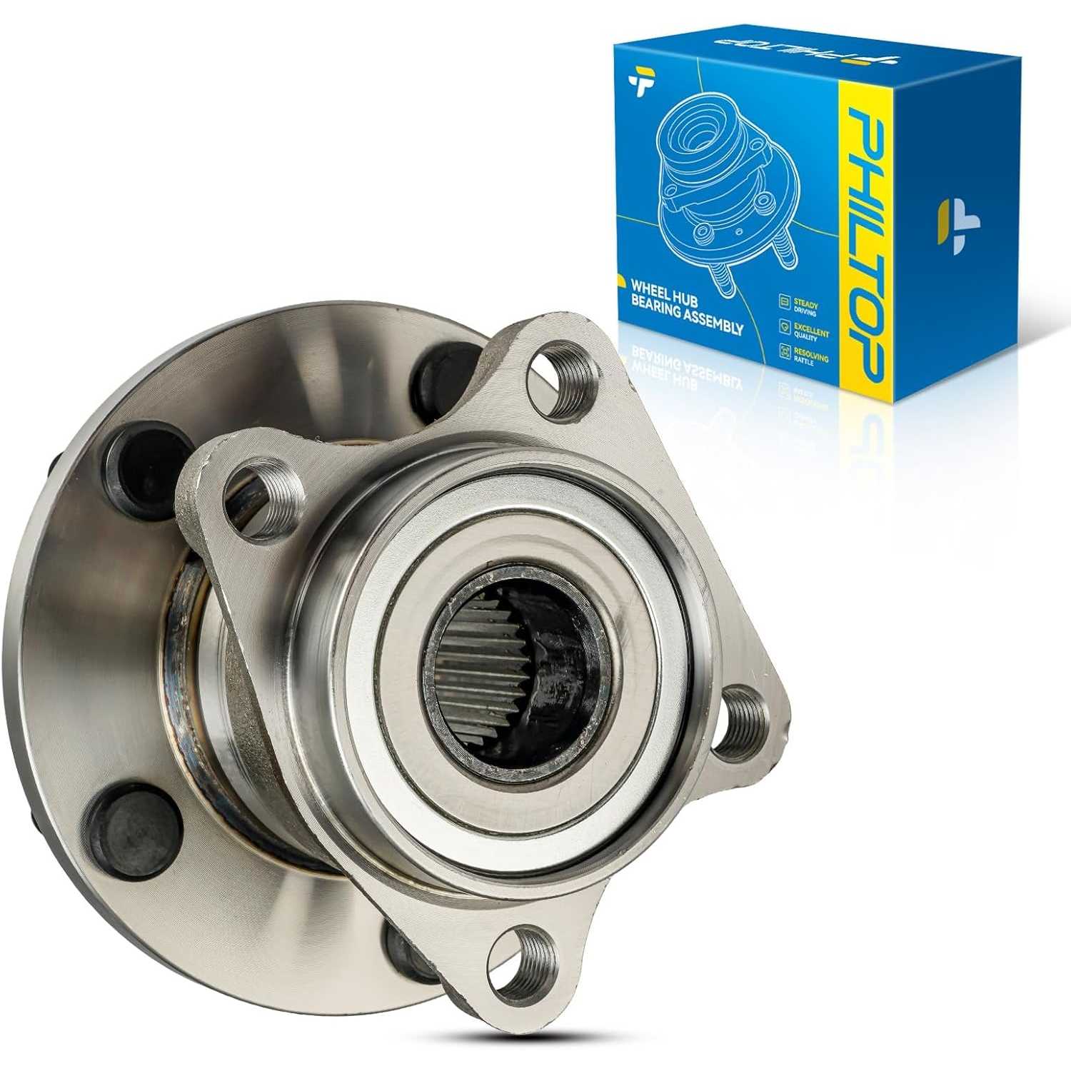 PHILTOP 512449 AWD Rear Wheel Bearing Fit for Mazda CX-9 2007-2015