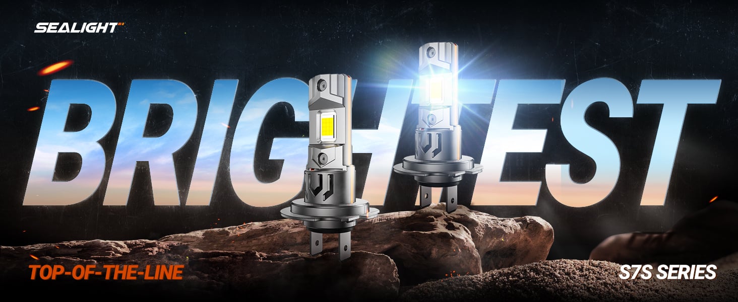 sealight S7S SERIES H7 LED HEADLIGHT BULBS