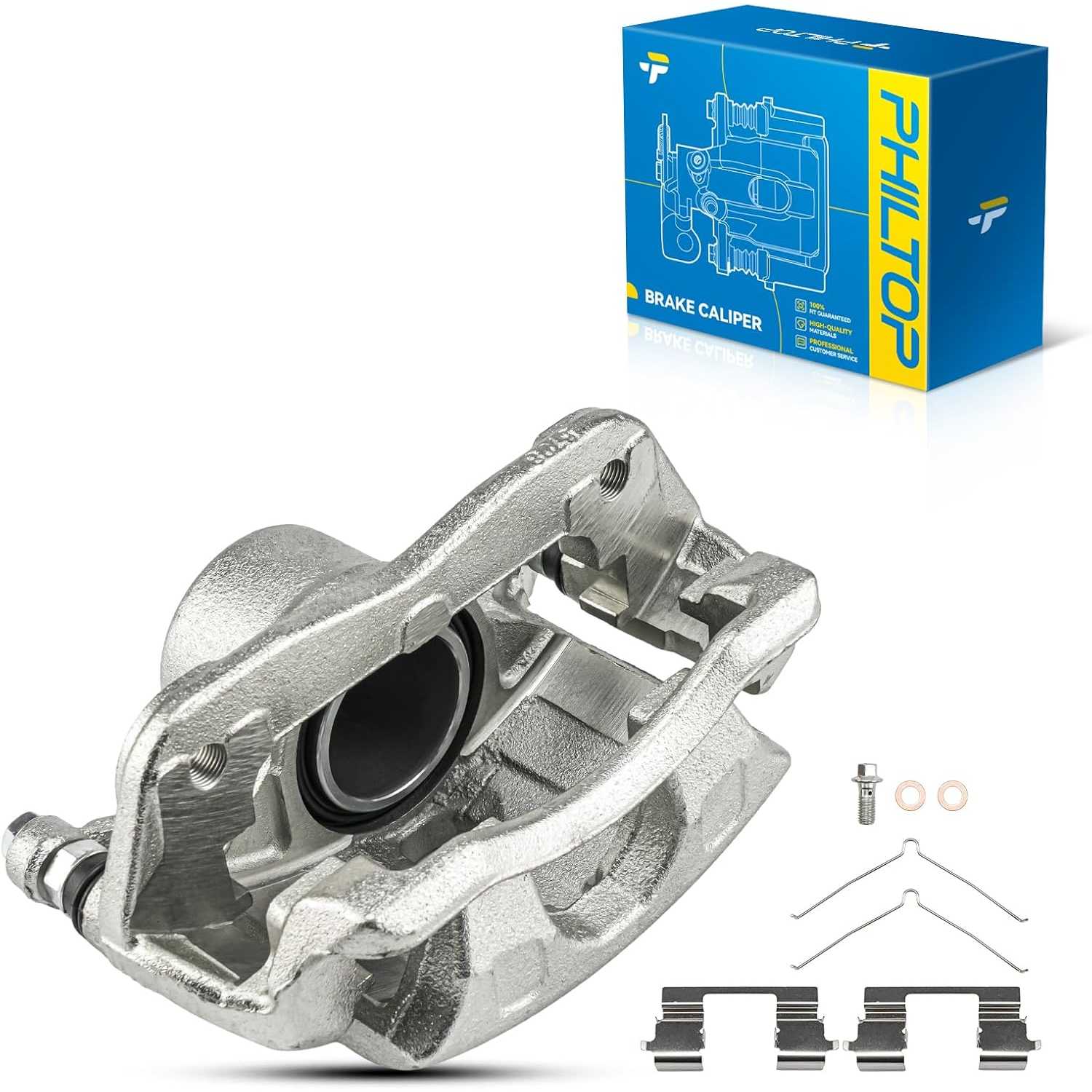 PHILTOP Brake Caliper Front Left Compatible with 2013-2021 Honda