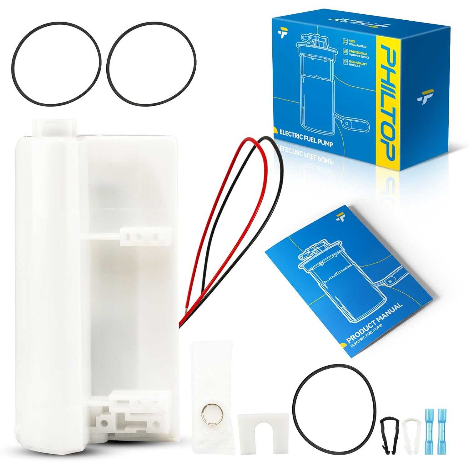 PHILTOP FG0198 Fuel Pump Assembly Replacement for Ford Bronco II 1989-1990, Bronco 1990-1996, F250 1990-1996 / F250 HD 1997, F35
