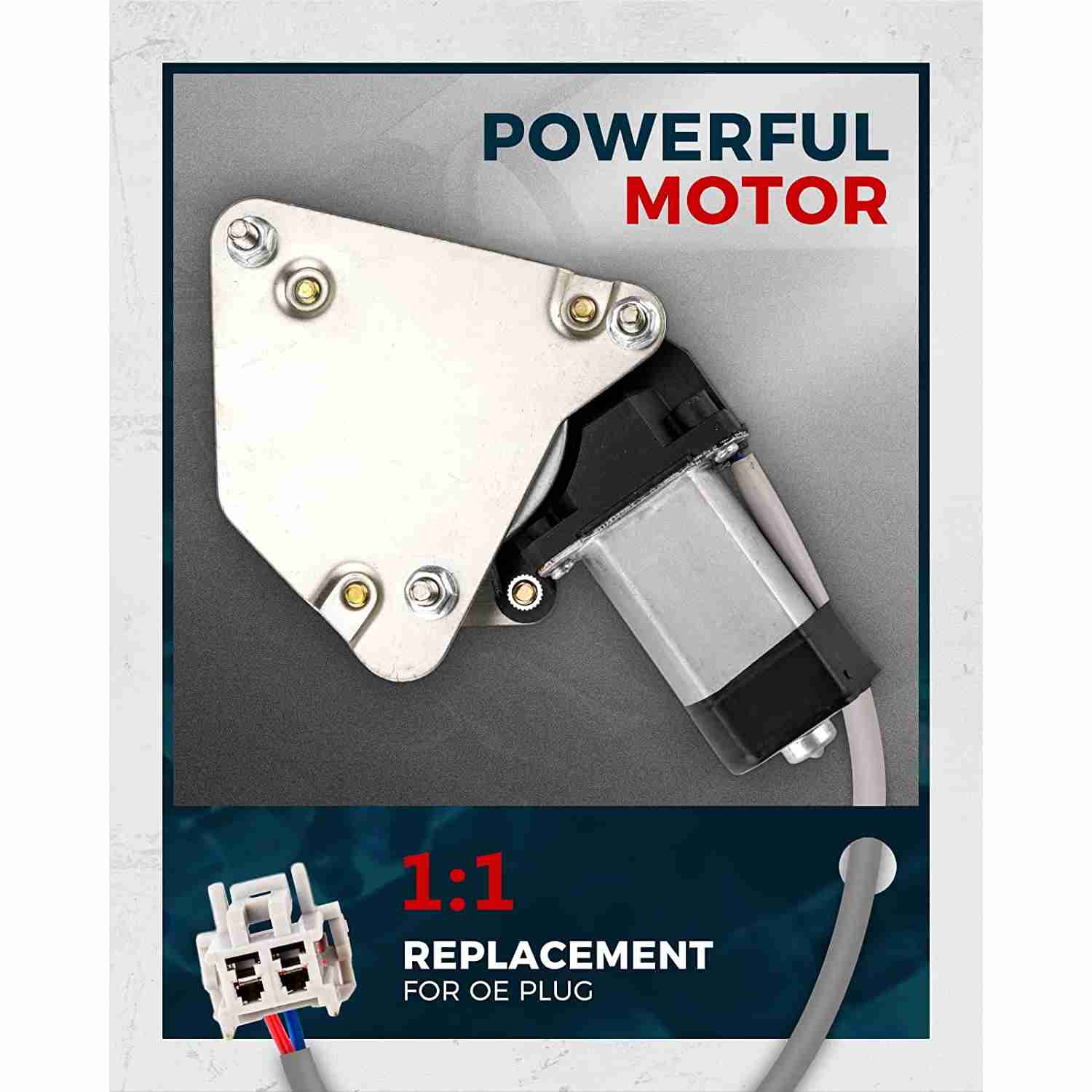 KAX® 1994-1997 Honda Accord Front Right Passenger Side Power Window Regulator with Motor 4