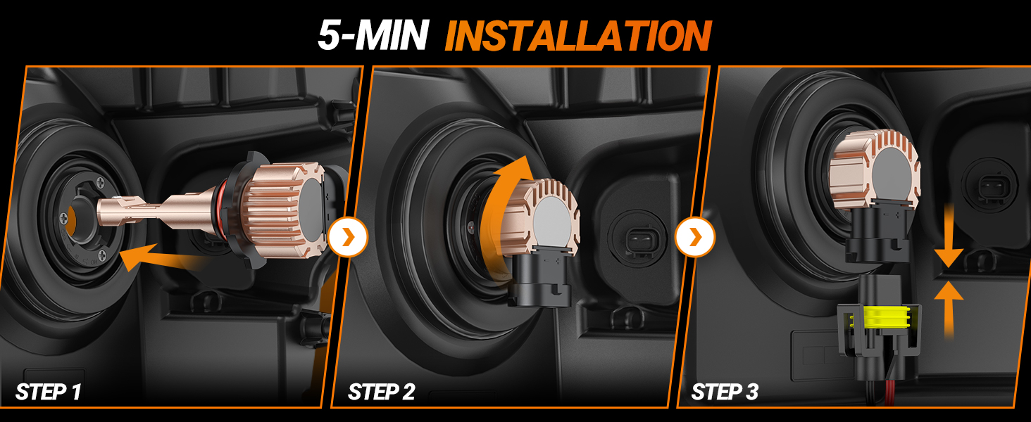 h10 led fog yellow install 