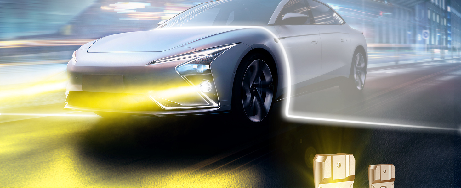 h10 led fog amber yellow 