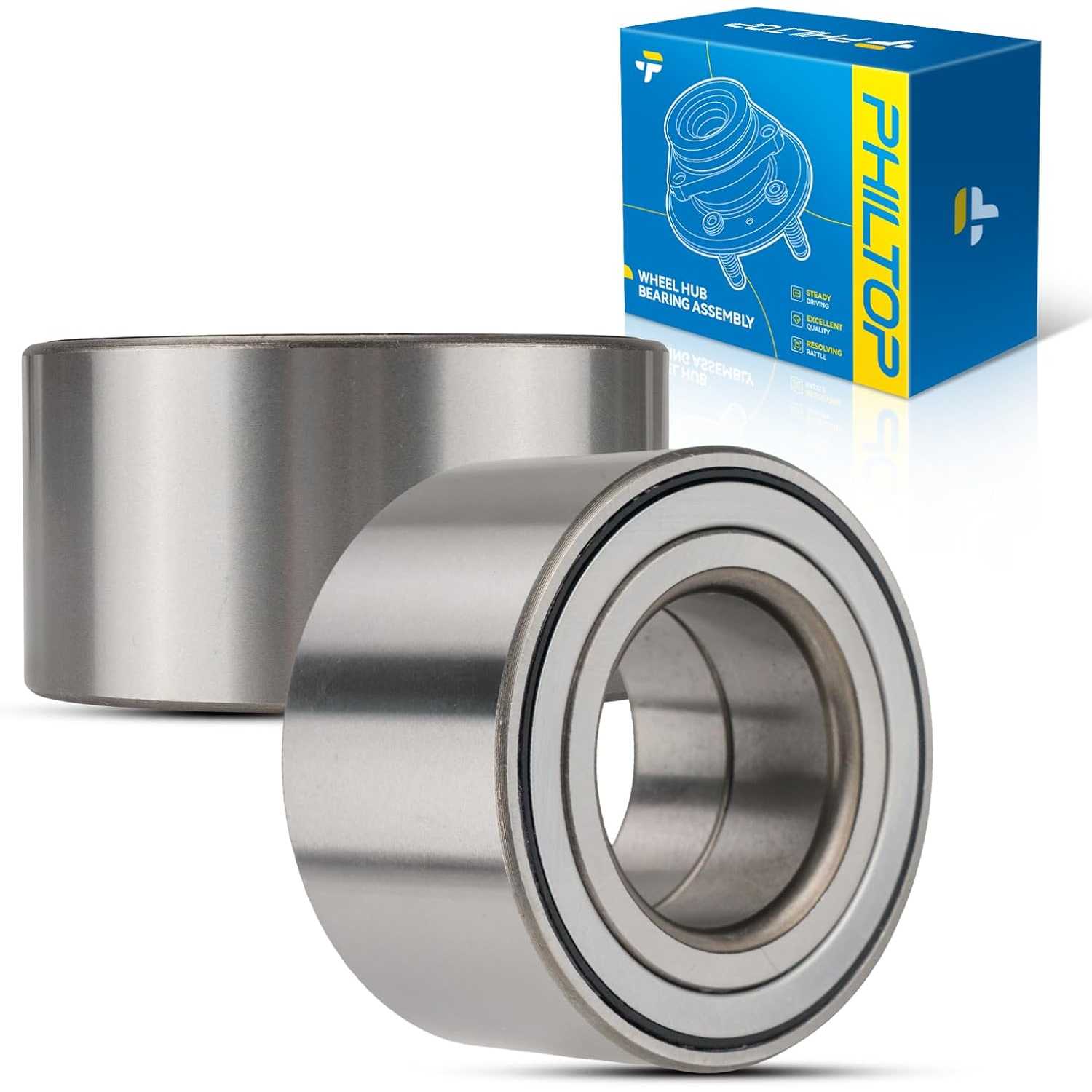 PHILTOP 510070 Front Wheel Bearing Hub Assembly Fit for Toyota Corolla 2003-2019, Toyota Matrix 2003-2013, Pontiac Vibe 2003-201