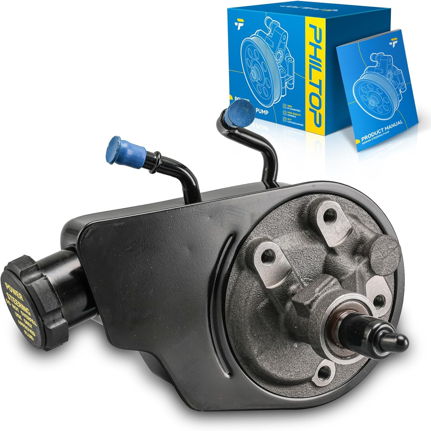 PHILTOP 208747 Power Steering Pump, Fit for Suburban 1500, Tahoe, Yukon, Yukon XL 1500, C1500/C2500/K1500/K2500 Suburban, C1500/