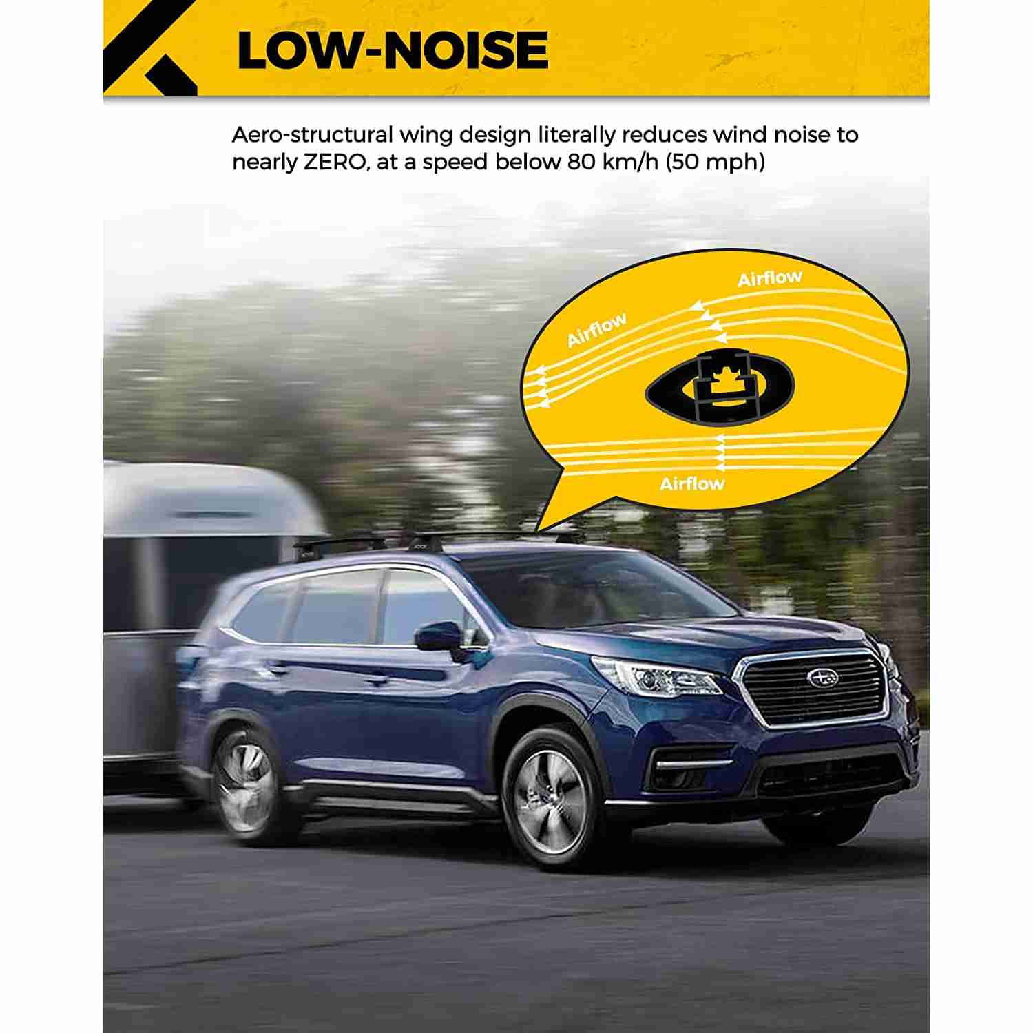 KYX® 2018-2022 Jeep Compass Roof Rack Cross Bars 3