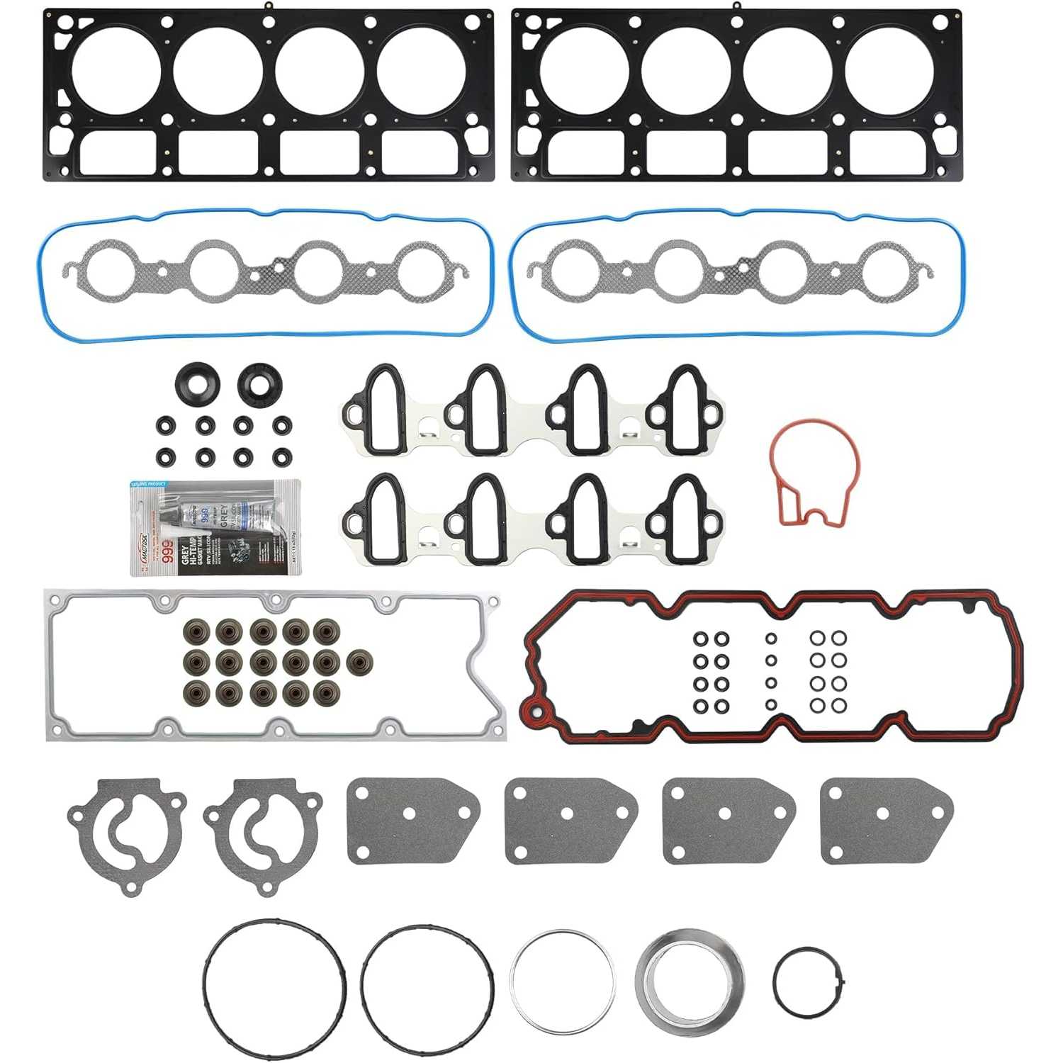 PHILTOP HS 26190 PT-2 Head Gasket Set Compatible with Silverado 1500 Sierra 1500 Tahoe Suburban 1500 Avalanche Yukon Yukon XL 15