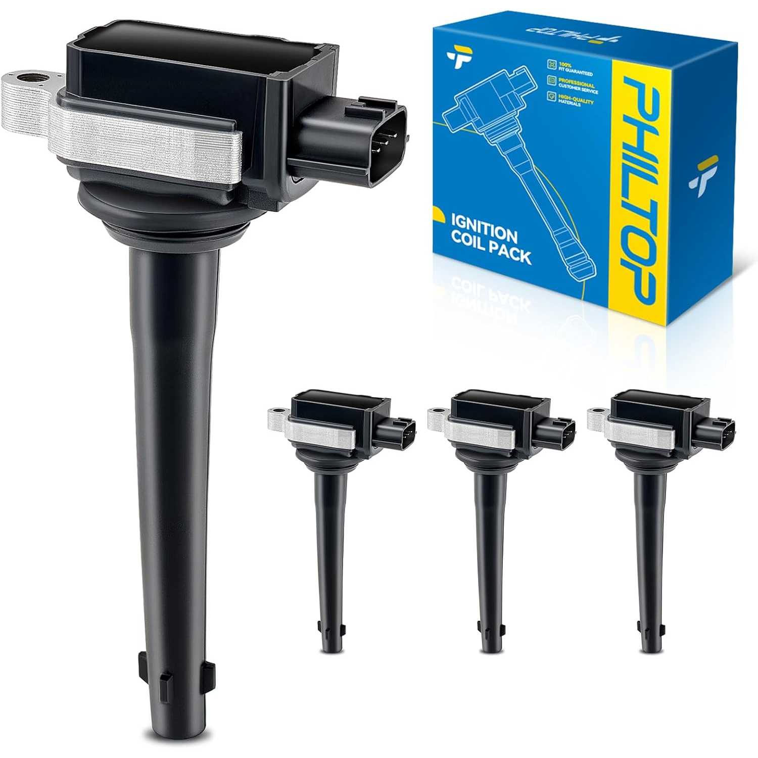 PHILTOP UF591 Ignition Coil Packs Fits for Nissan 2007 2008 2009 Sentra 2.0L