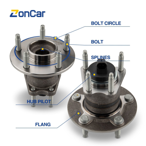 Zoncar® Rear Wheel Hub Bearing Assembly 2PCS for 2012 Chevrolet Malibu 2