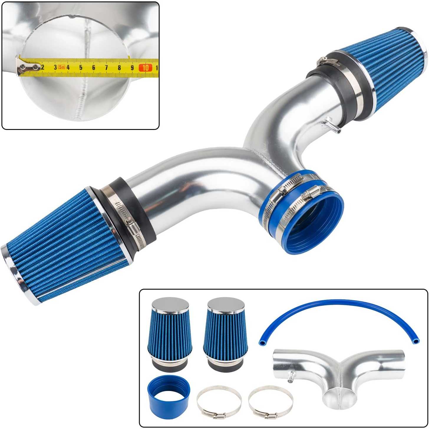 AUTOSITY® High Flow Cold Air Intake Kit for 1999-2004 Grand Cherokee with Filters 2