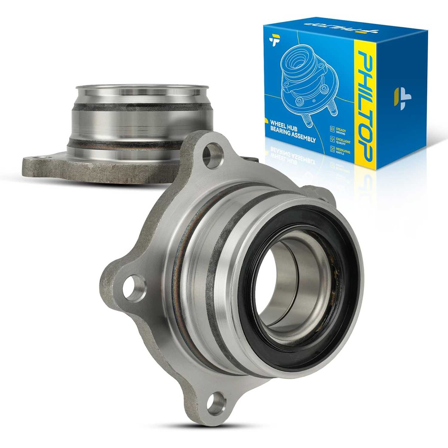PHILTOP 512211 Rear Wheel Bearing Fit for Toyota Sequoia 2001-2007 Wheel Hub Assembly No ABS