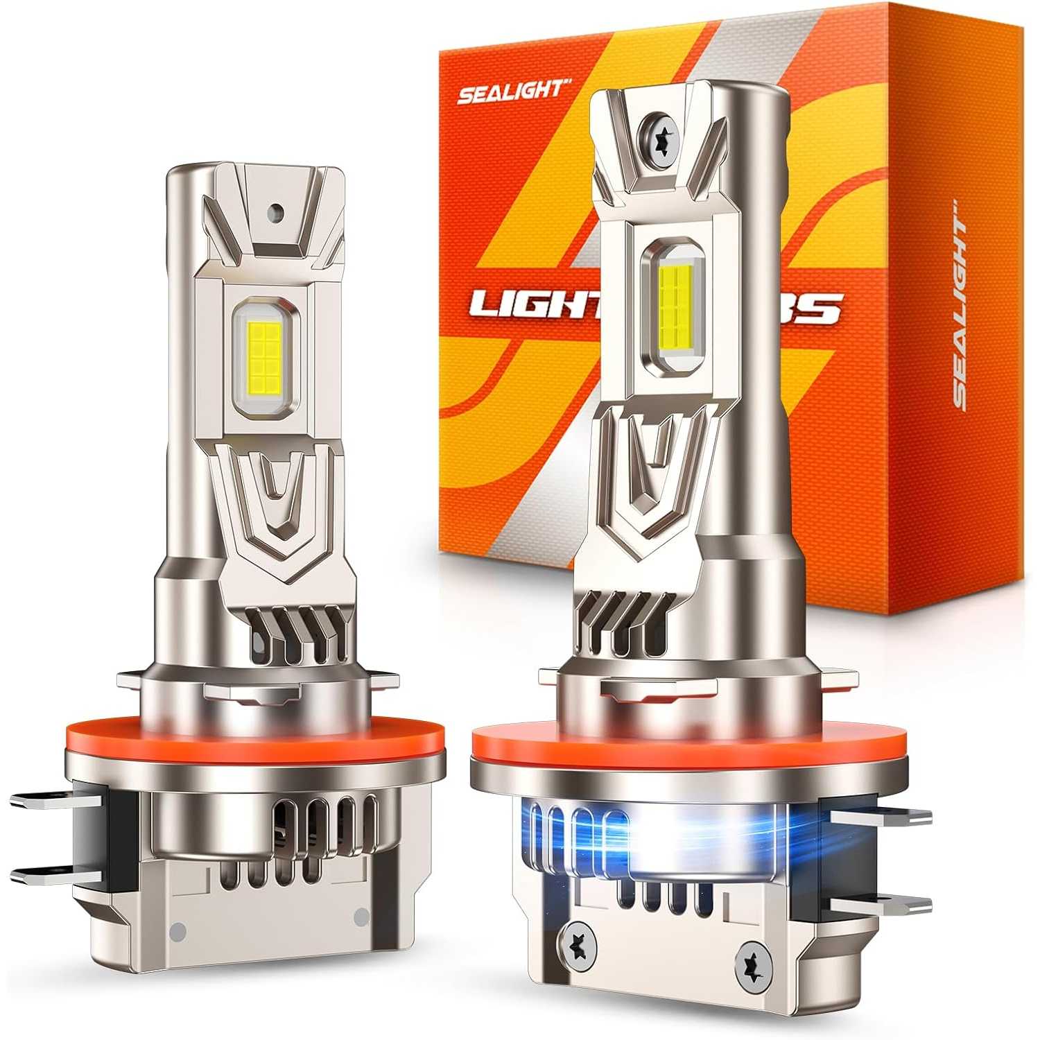 SEALIGHT® XF3 H11B LED Fog Light Bulbs 6500K White 30W 12000LM IP68 2Pcs