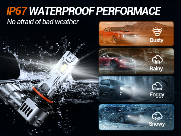 SEALIGHT Pro 9005/HB3 9006/HB4 LED Headlight Bulbs H10/9145/9140