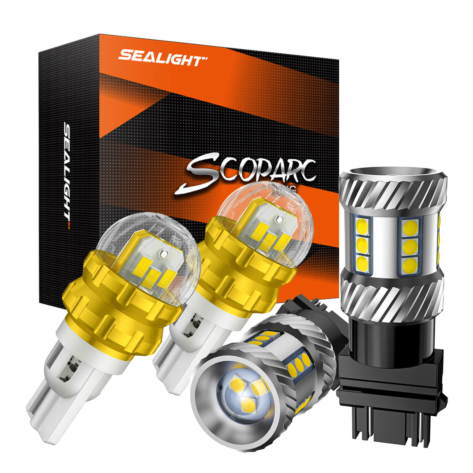 SEALIGHT® Essential Tail & Backup Light Combo: 3157 & T15/921 LED Light Bulbs 4pcs