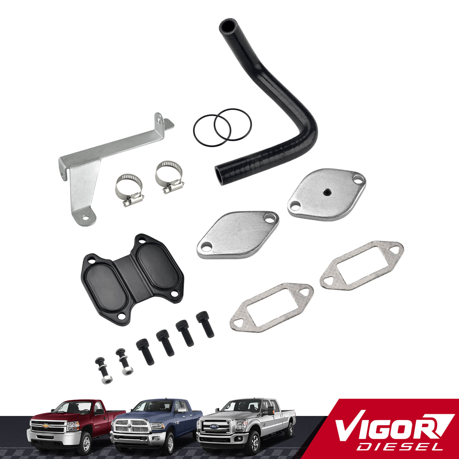 2007-2009 Dodge Ram 6.7L Cummins EGR Valve & Cooler Delete Kit for 2500 3500 1