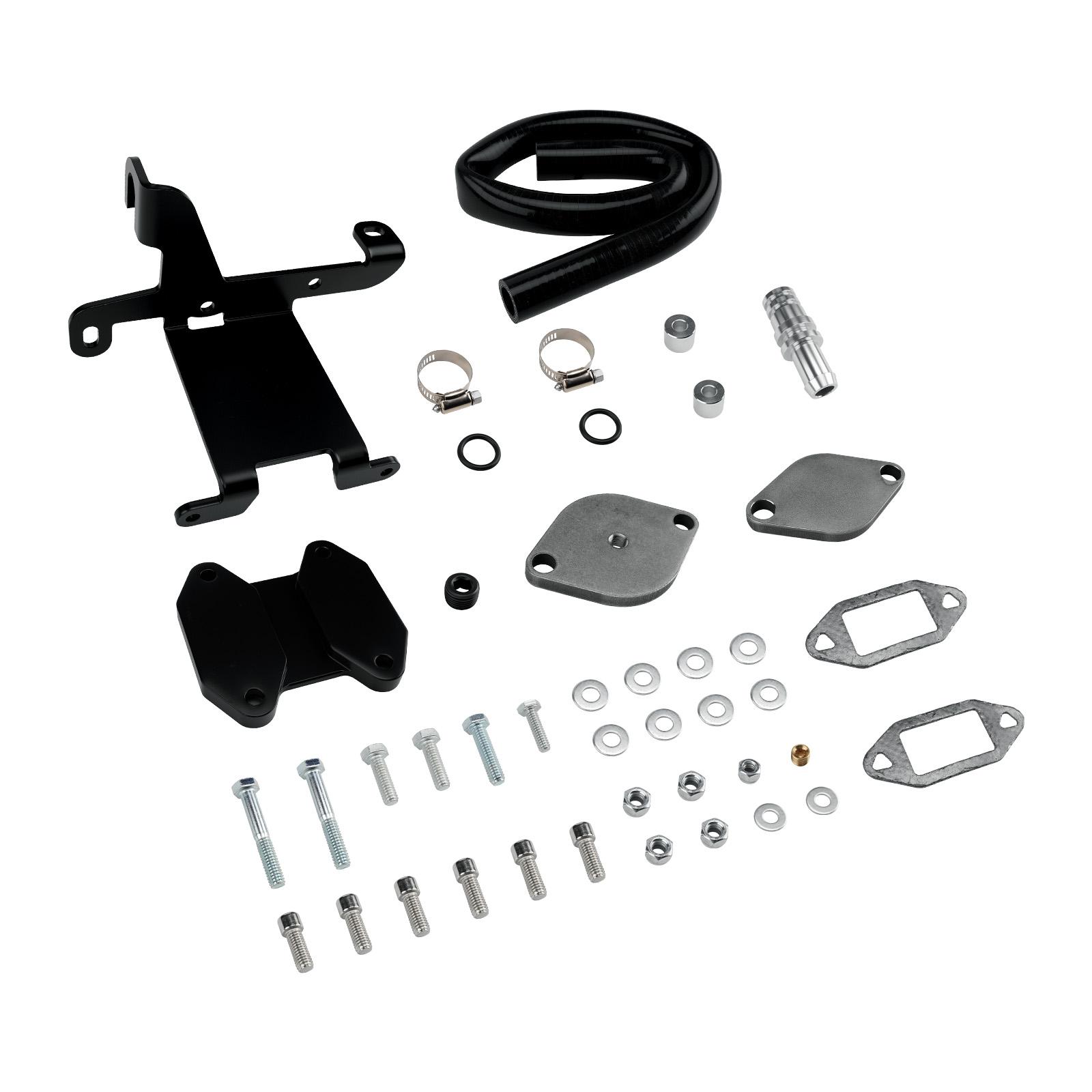 2009-2024 6.7L Cummins EGR Valve & Cooler Delete Kit (Black) for Dodge Ram 2500 3500 w/Block Off Plate 1