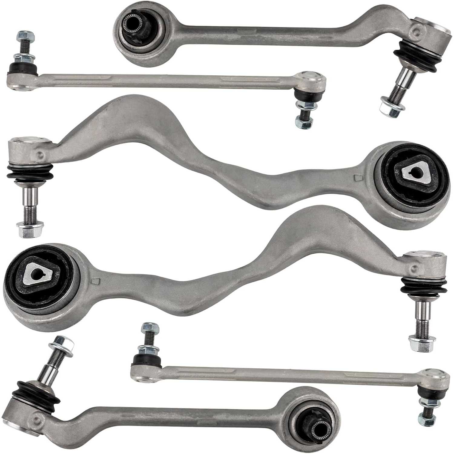 PHILTOP 6Pcs Suspension Kit Front Lower Control Arm Sway Bar End Link Fit for 2007-2013 328i/335i 2006 325i/330i 2008-2013 128i/