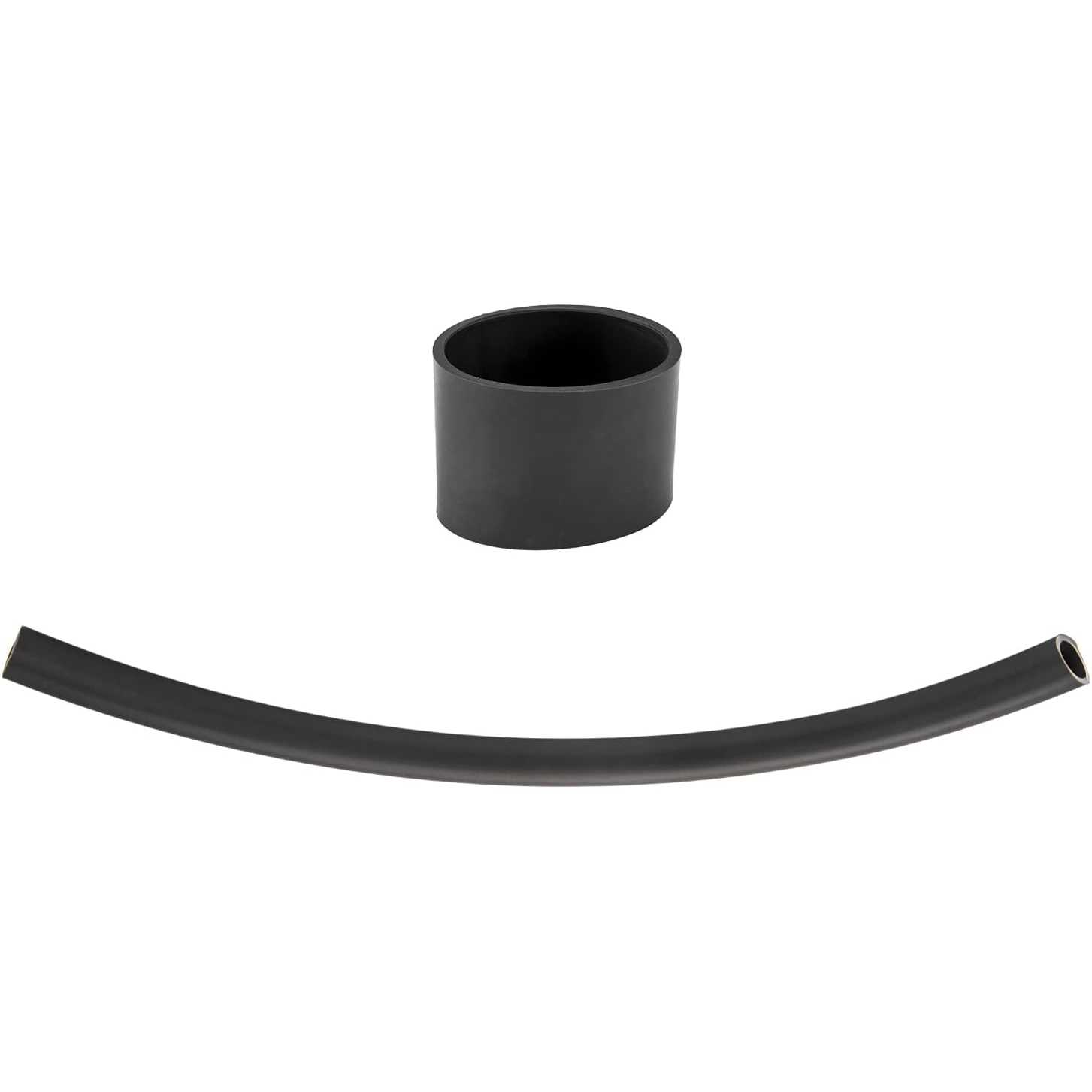 ZonCar® Cold Air intake kit w/ Heat Shield for Civic 2001-2005 L4 1.7L Black Polished Aluminum 8