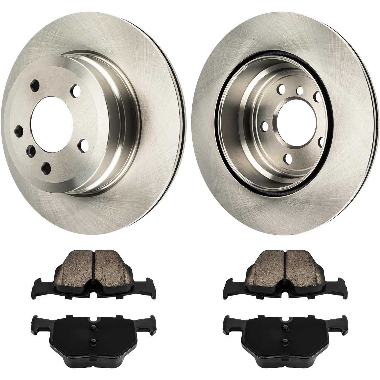2007-2018 BMW X5/2010-2019 X6 Rear Ceramic Brake Pad & Rotor Kit 1