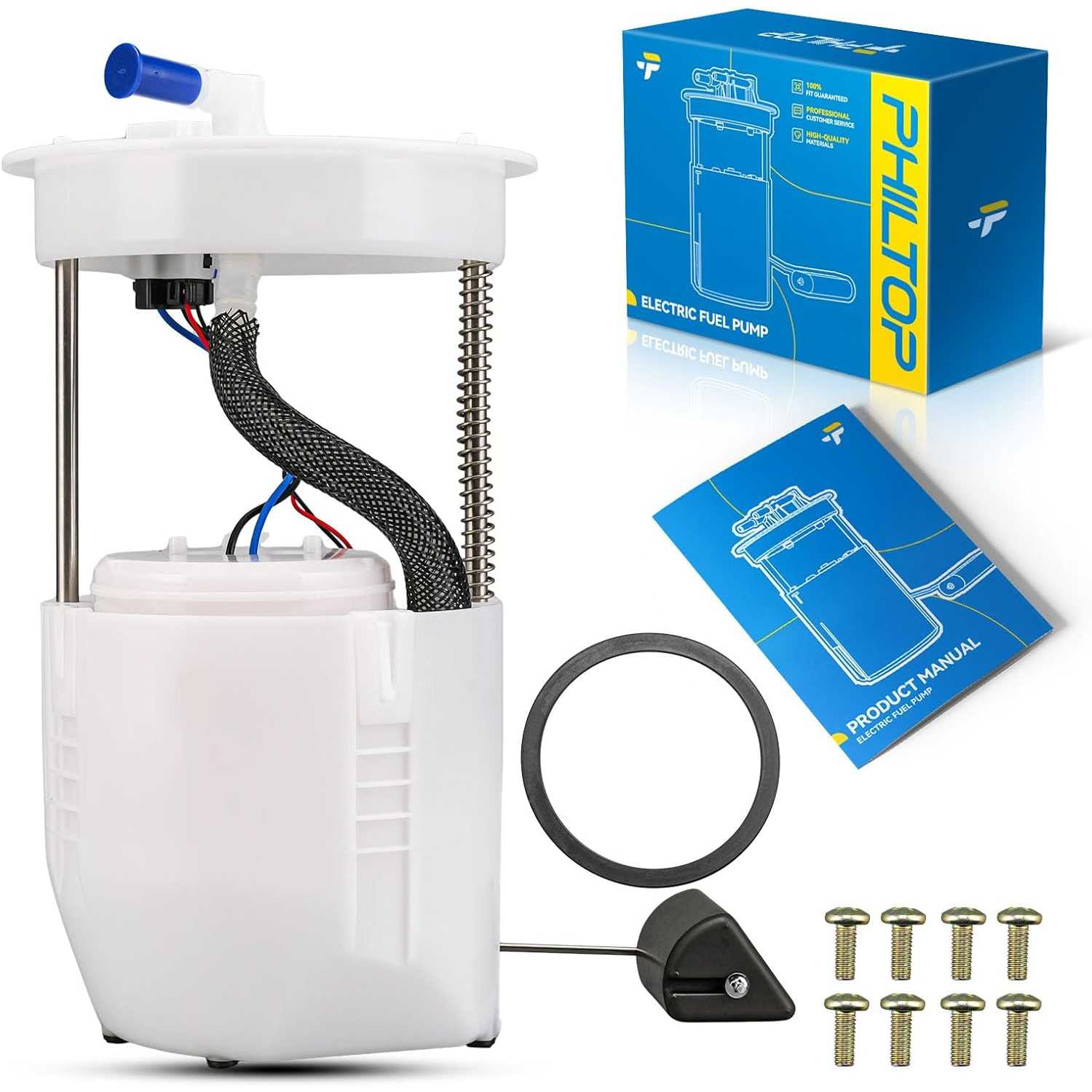 PHILTOP Electric Fuel Pump Assembly Fits for Mazda 3 2010-2013 L4 2.0T/2.3T, FG1558