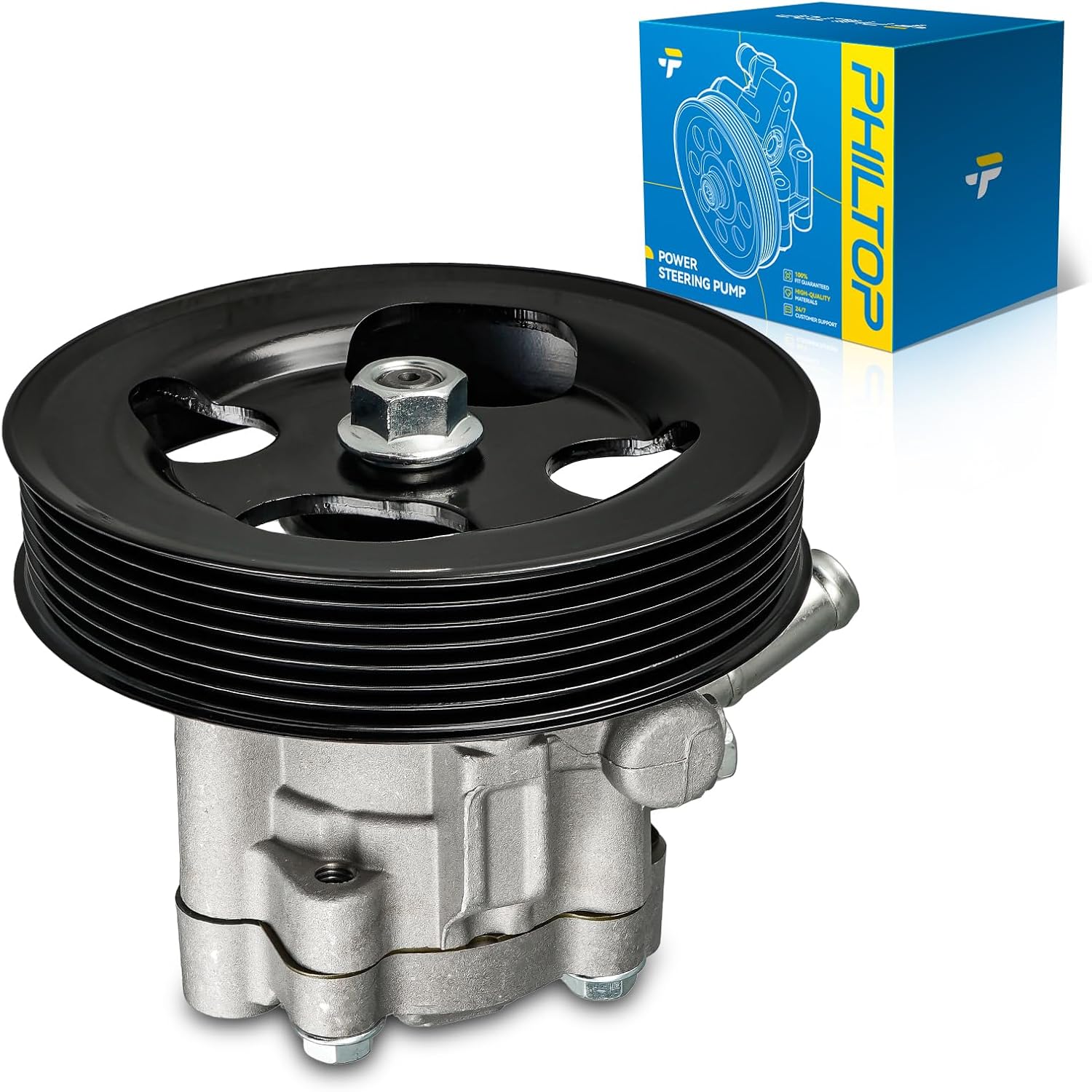 PHILTOP Power Steering Pump 215366, Fit for 2004-2010 TITAN, 2005