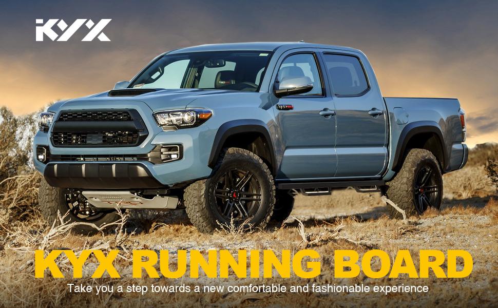 KYX RUNNING BOARDS for 2015-2021 TACOMA DOUBLE CAB