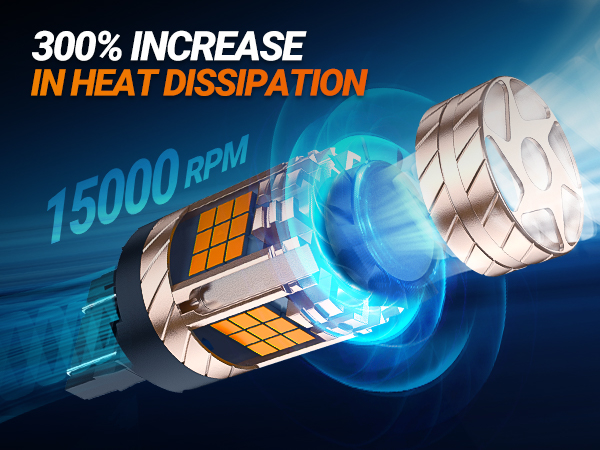 SEALIGHT SLJ3 7443/7440 Amber Yellow LED Turn Signal Blinker