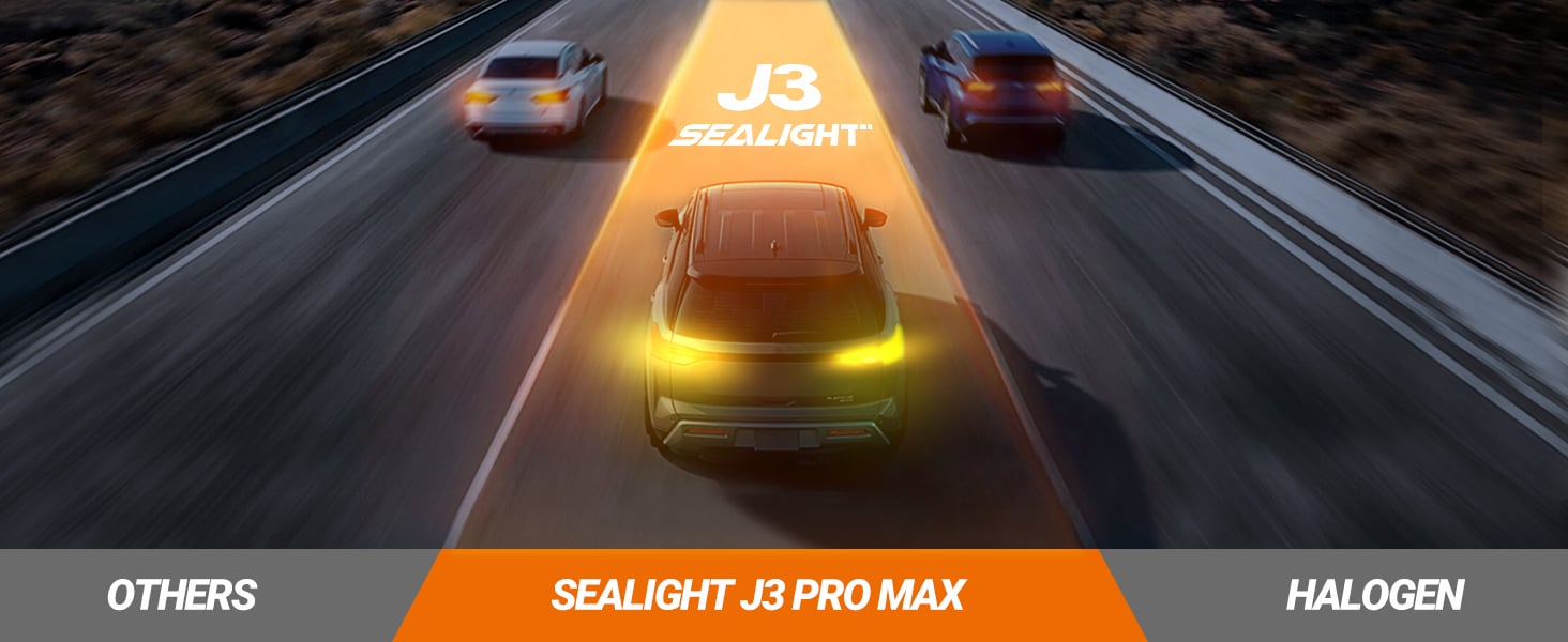 sealight 7443 7440 led bulb amber yellow