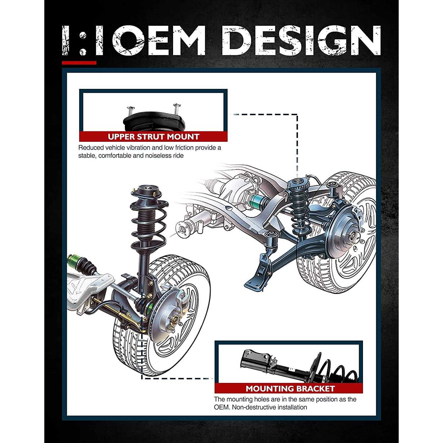 Rear Shock Absorber for 2007 Audi A3 4